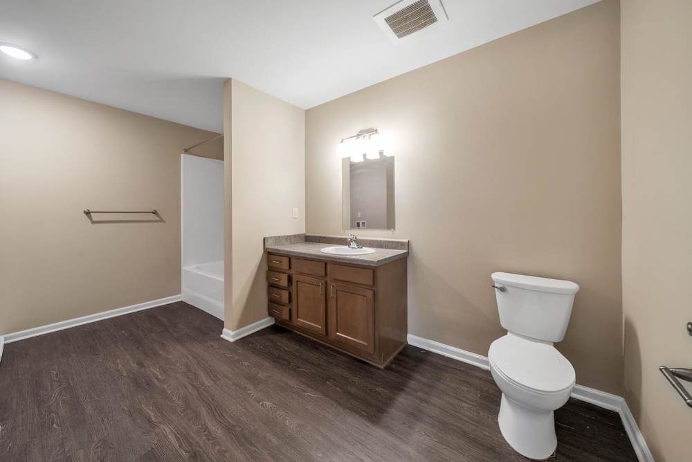 Bathroom at The Hamilton in Pontiac. MI