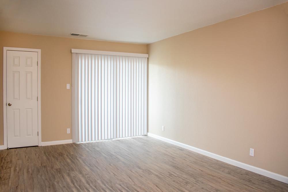 Unfurnished living with wooden flooring at Lakeview in Reno, Nevada