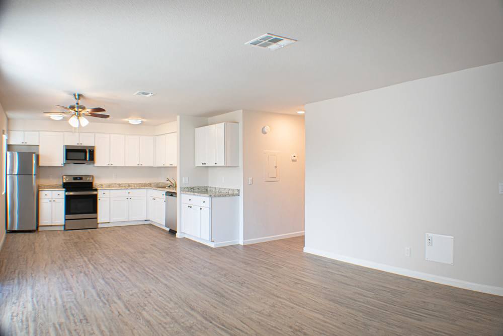 Unfurnished apartment interiors at Sand Pebble and Spanish Oaks in Sparks, Nevada