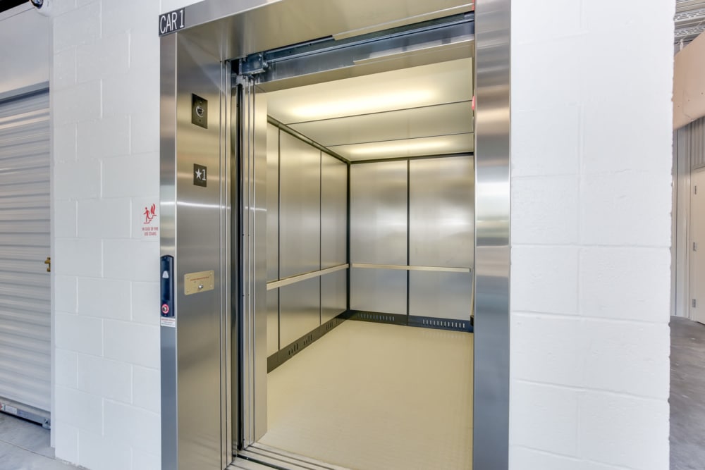 Elevators at Happy Boxes Self Storage in Richmond, Virginia