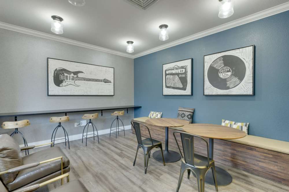 Community dining area at The Grove at Orenco Station in Hillsboro, Oregon