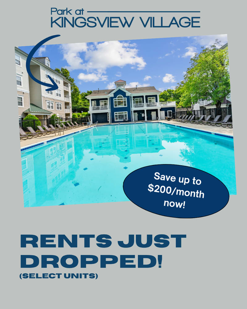 Specials at  Park at Kingsview Village in Germantown, Maryland