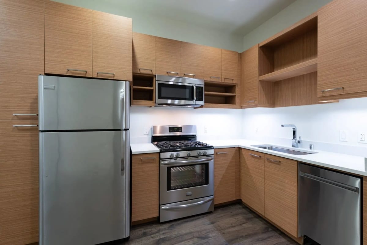Kitchen area at The Wilson in San Francisco, California