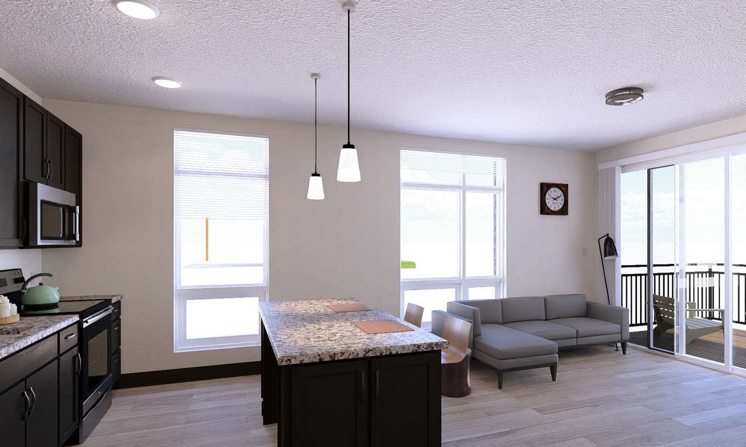 Great Room in a Floorplan H unit