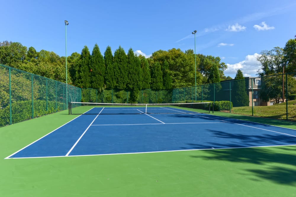 Tennis courts at The Farrington Apartment Homes in Columbia, South Carolina