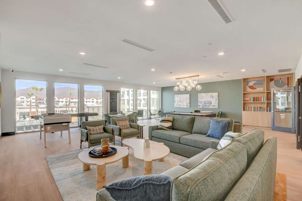 Luxurious clubhouse interiors at Heirloom at Rome in Las Vegas, Nevada