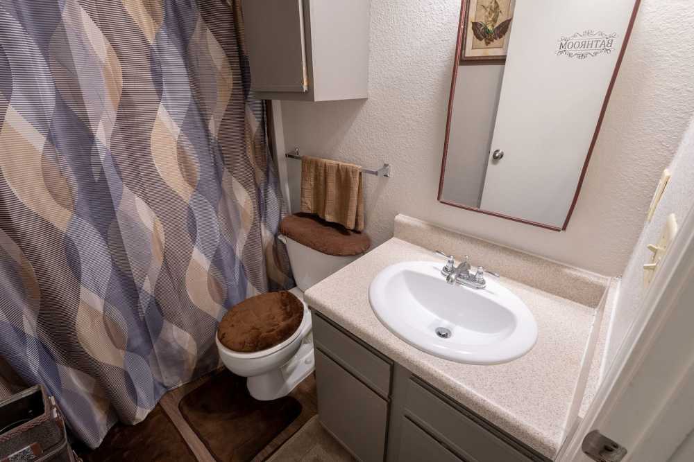 Bathroom with vanity unit at Bolivar Homes in Cleveland,Mississippi