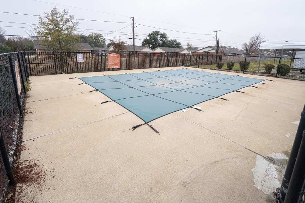 Covered swimming pool at Bolivar Homes in Cleveland,Mississippi