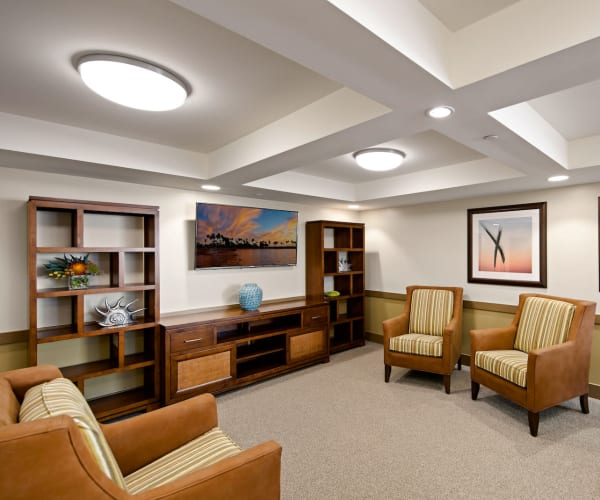 Lounge room at Meridian at Laguna Hills in Laguna Hills, California