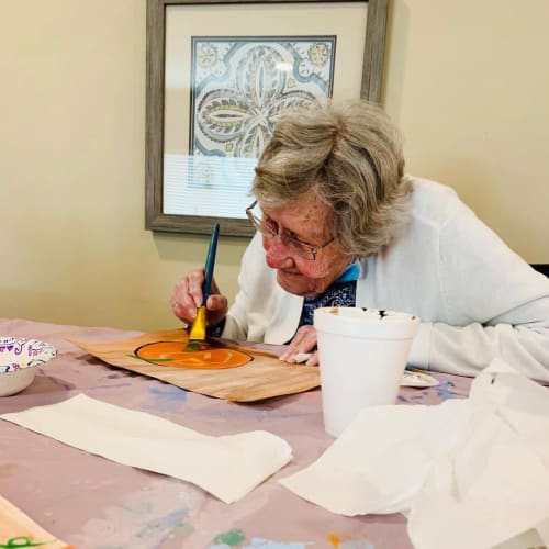 Painting at The Oxford Grand Assisted Living & Memory Care in McKinney, Texas