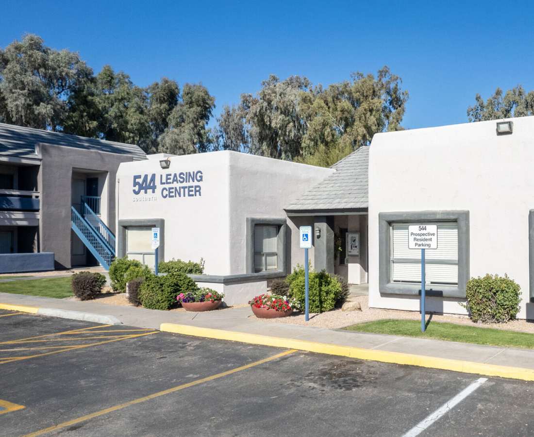 Leasing center at 544 Southern Apartments in Mesa, Arizona