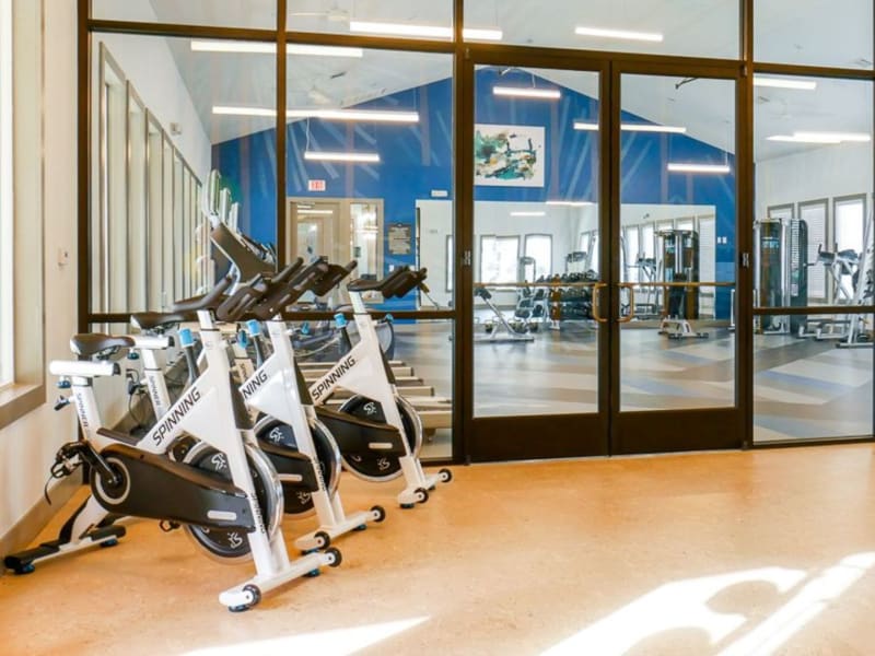 Entrance to the gym at Biltmore at the Park in Pflugerville, Texas