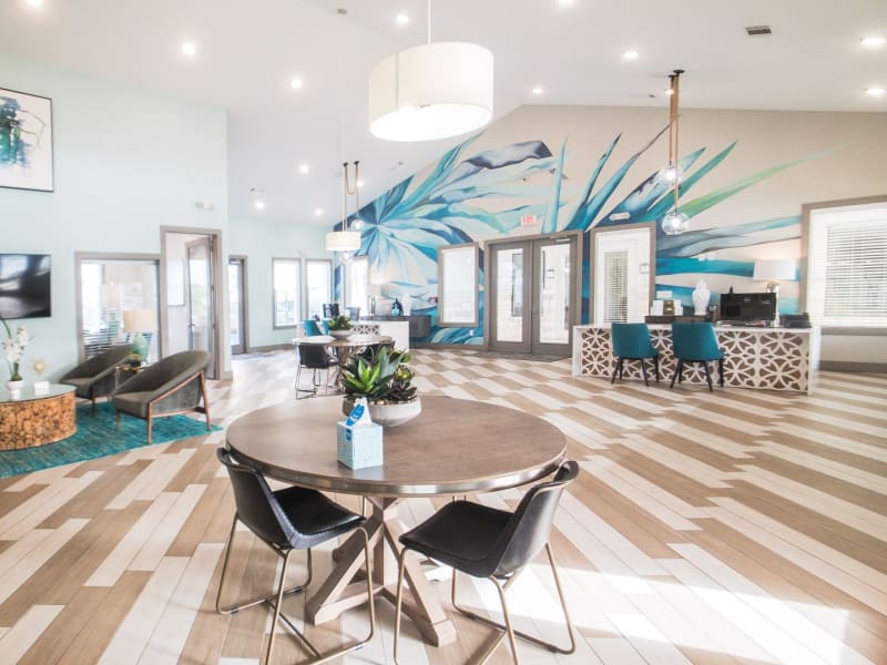Luxury resident clubhouse at Biltmore at the Park in Pflugerville, Texas