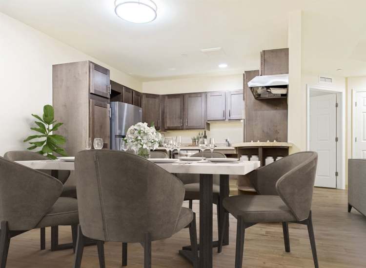 Fully-equipped kitchen at 254 Broadway in Methuen, Massachusetts