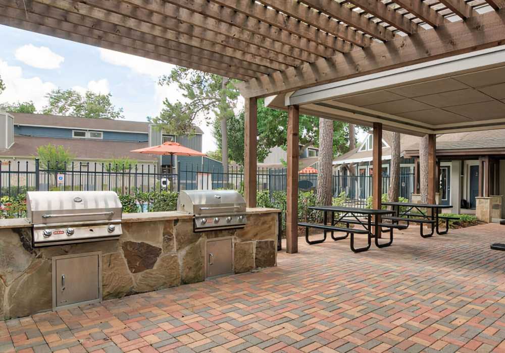 BBQ grills at Estates at Cypress in Cypress, Texas