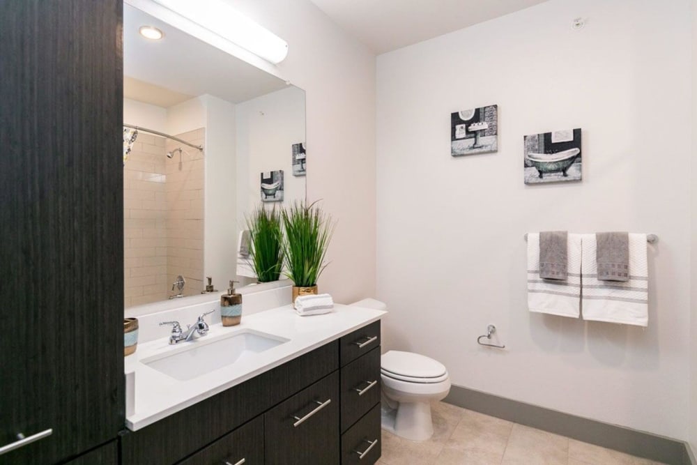 Spacious bathroom with a large amount of cabinetry at Argon in Oklahoma City, Oklahoma