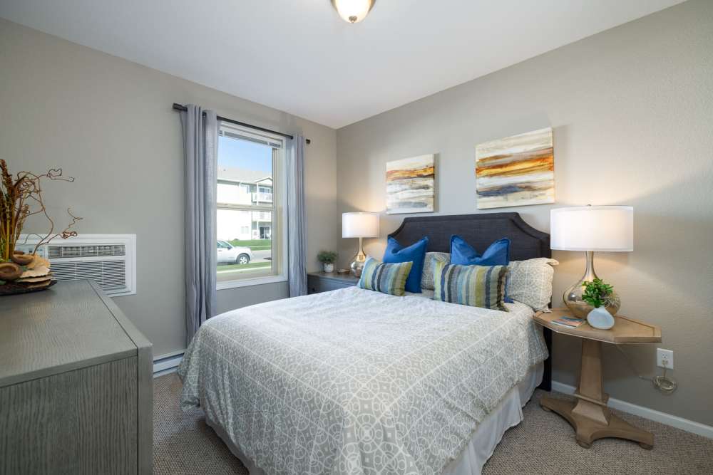 Bedroom at University Commons in Williston, North Dakota