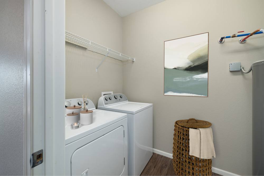 Washer and dryer available at University Commons in Williston, North Dakota