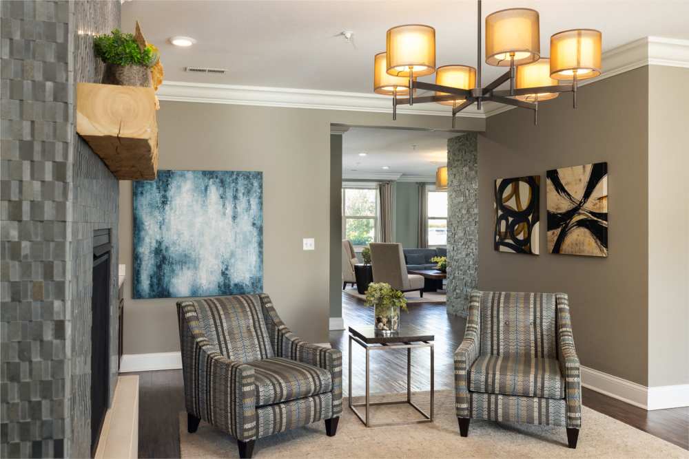 Resident lounge at University Commons in Williston, North Dakota