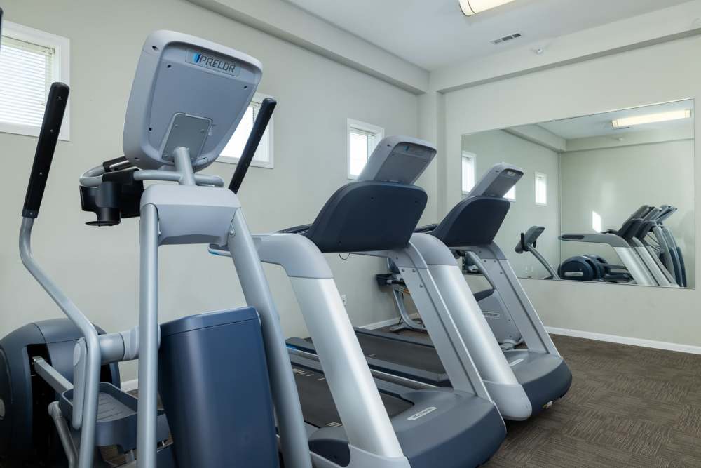 Well-equipped onsite fitness center at Regency Apartment Homes in Williston, North Dakota