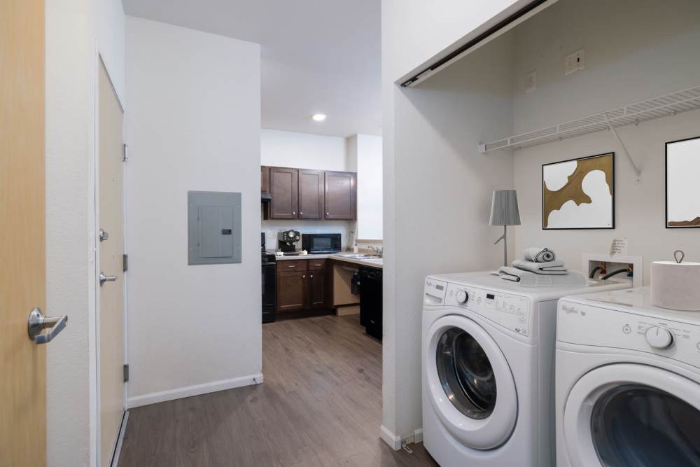 Washer and dryer at Regency Apartment Homes in Williston, North Dakota