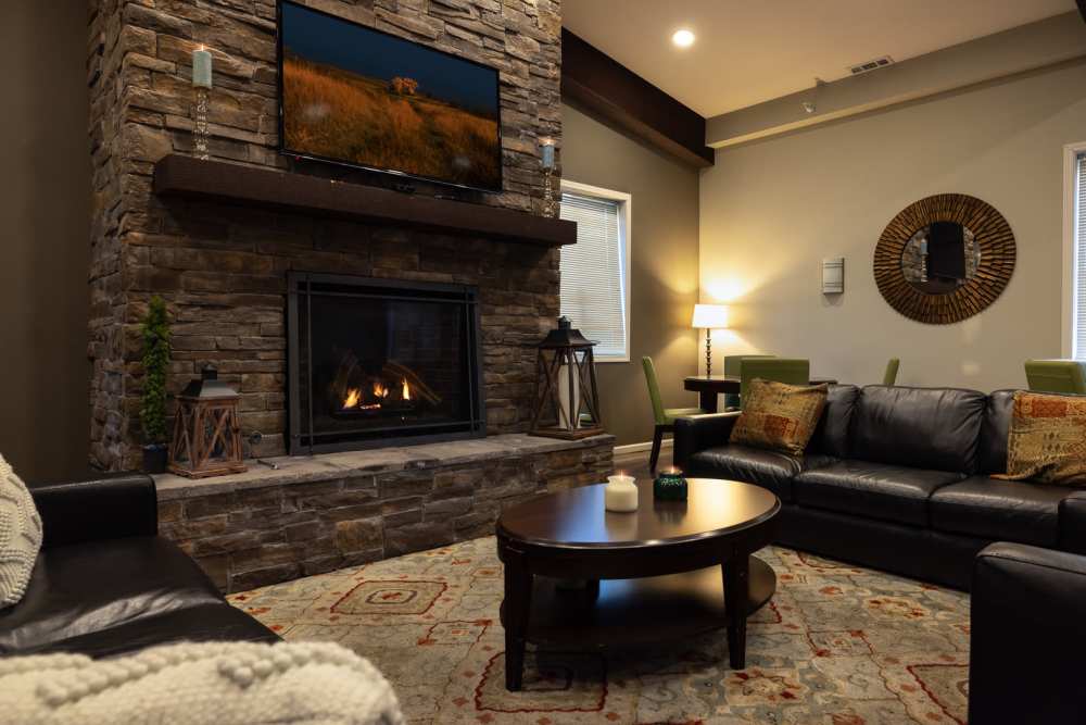 Living room at Regency Apartment Homes in Williston, North Dakota