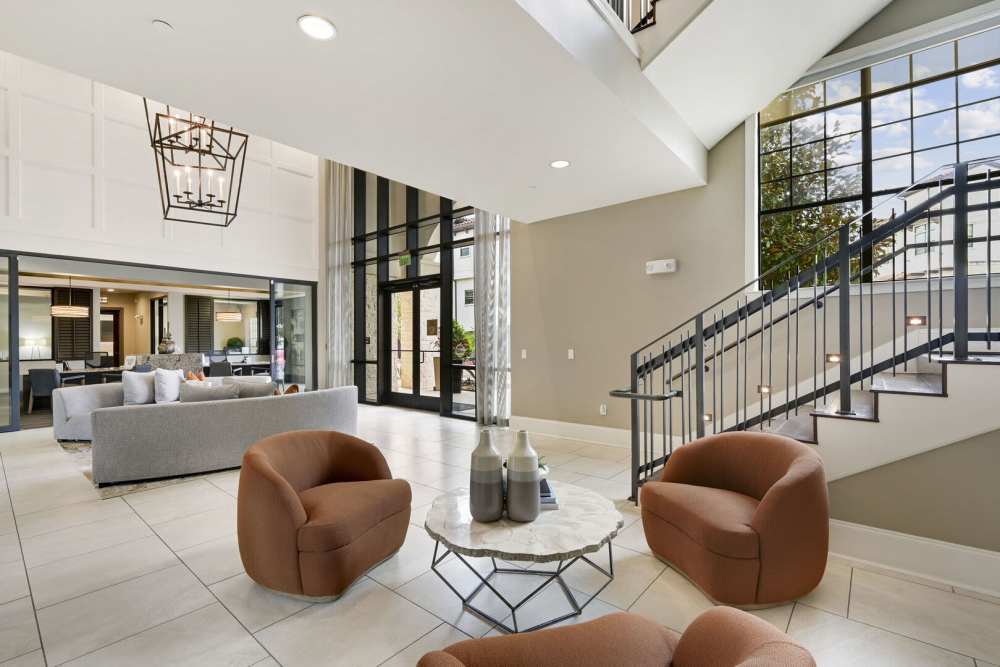 Clubhouse with chandelier at Domain Memorial in Houston, Texas