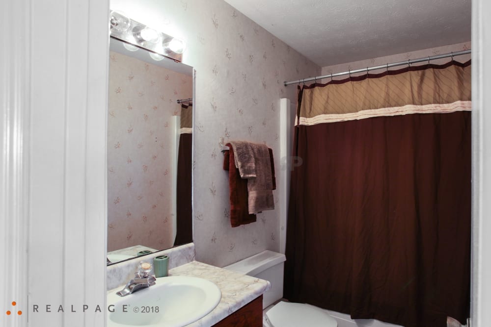 Model bathroom at Post Ridge in Phenix City, Alabama