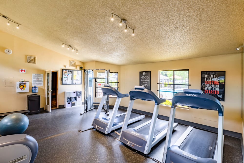 Fitness center at Ardenwood Forest Rental Condominiums in Fremont, California