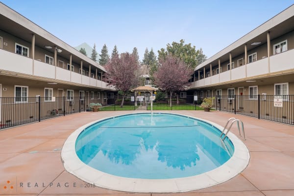 Swimming pool at City Walk Apartments in Concord, California