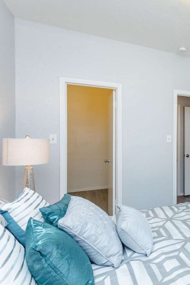 Walk-in closet at Green Tree Place in Houston, Texas