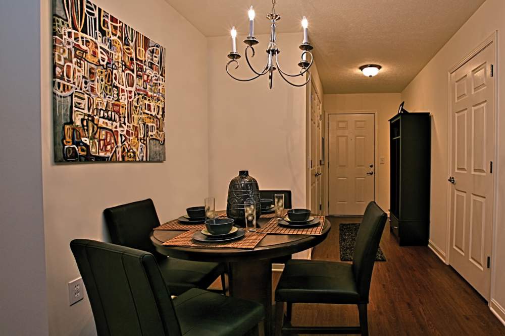 In home dining area at Overlook Terraces in Louisville. KY