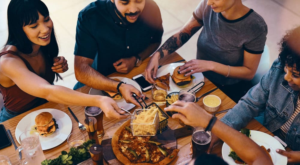 Residents enjoy a delicious meal at their favorite spot near 5700 Madison in Indianapolis, Indiana