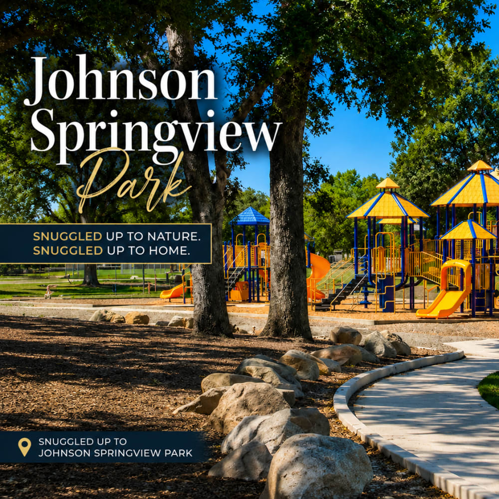 Playground with slides and structures at Johnson Springview Park near The Everette in Rocklin, California