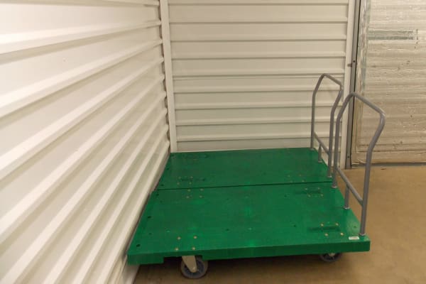 Cart available for customer use at Self Storage Plus in Arlington, VA