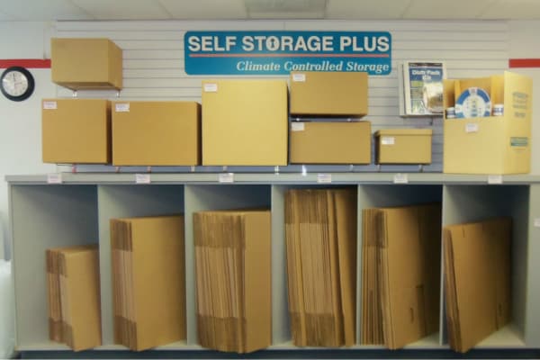 Storage boxes for sale at Self Storage Plus in Sterling, VA