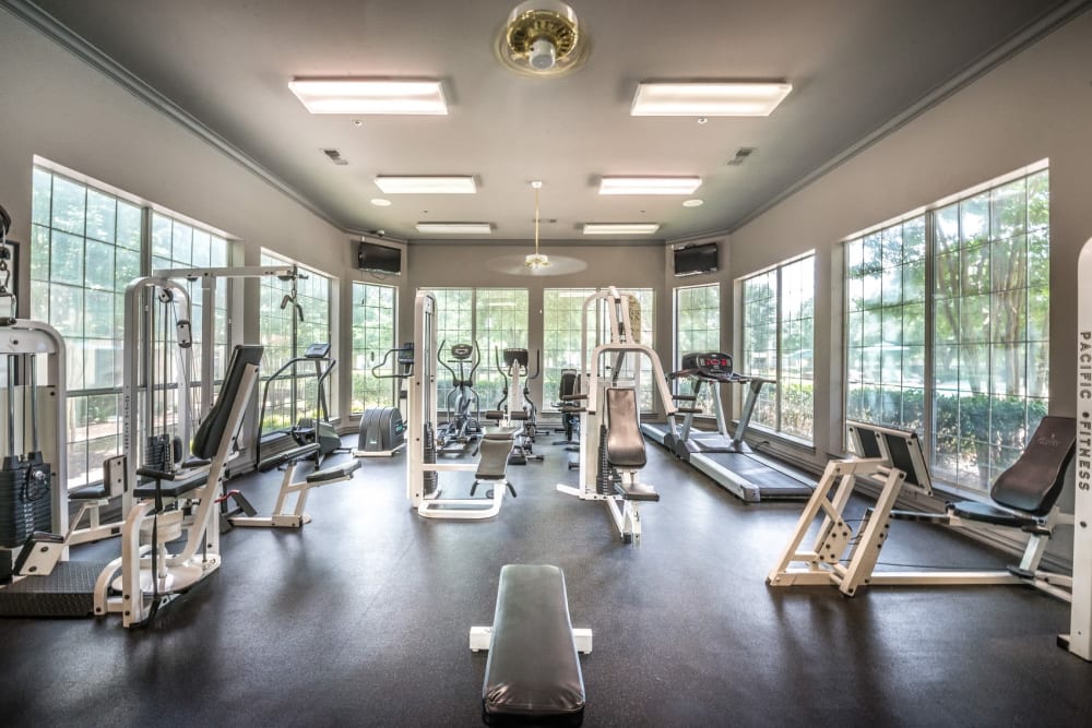 Onsite fitness center with ample equipment for all at 23Hundred @ Ridgeview in Plano, Texas