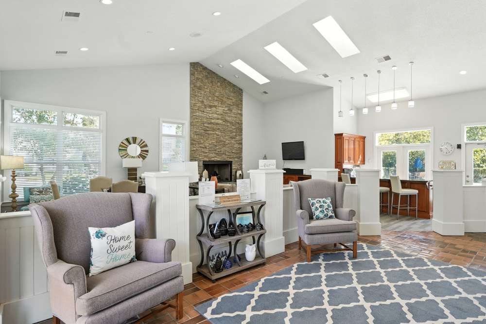 Interior of clubhouse at Monmouth Woods in King George,Virginia