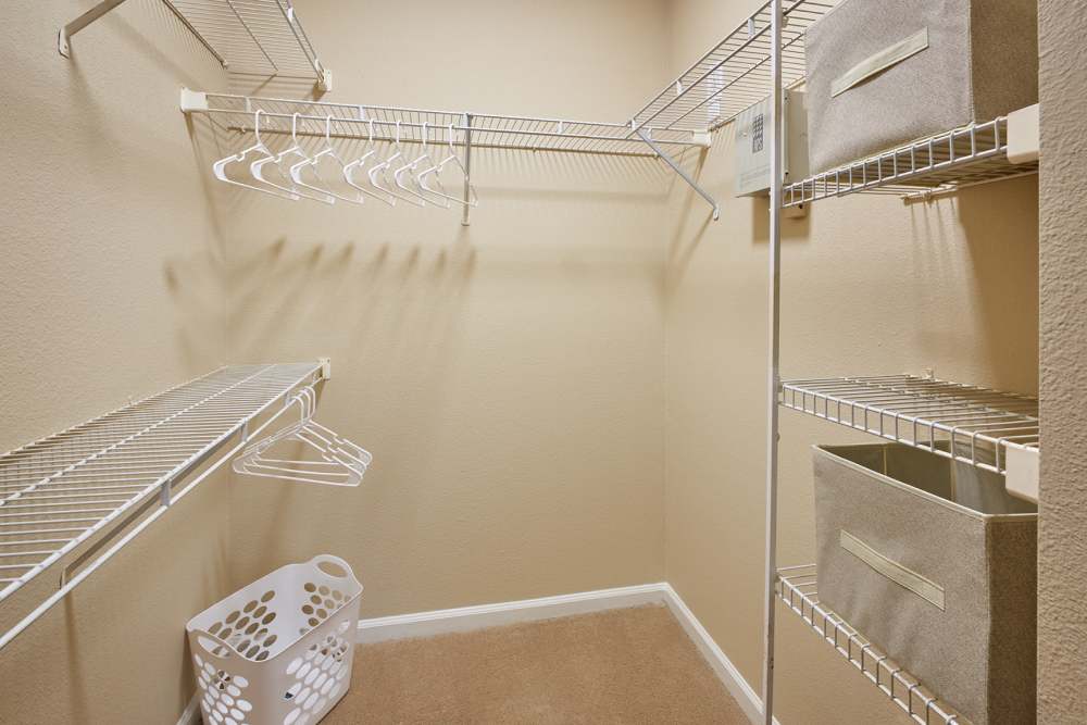 Walk-in closets at Skyecrest Apartments in Lakewood, Colorado