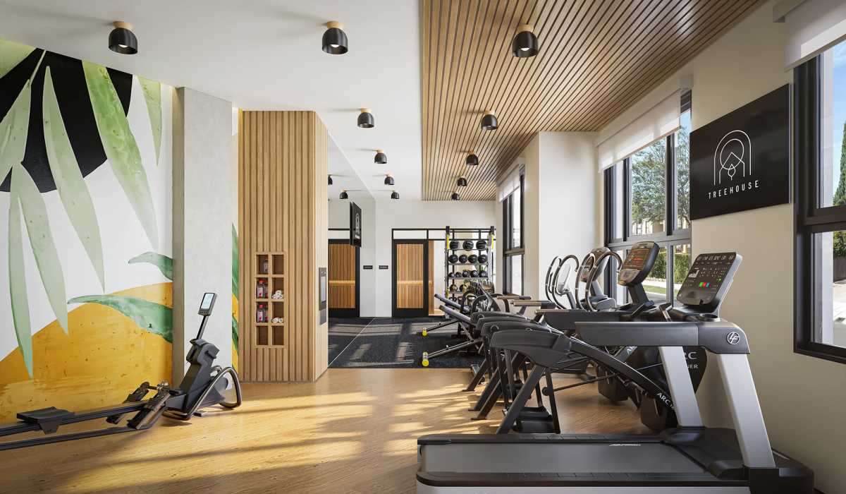 Fitness Center at Treehouse in San Diego, California