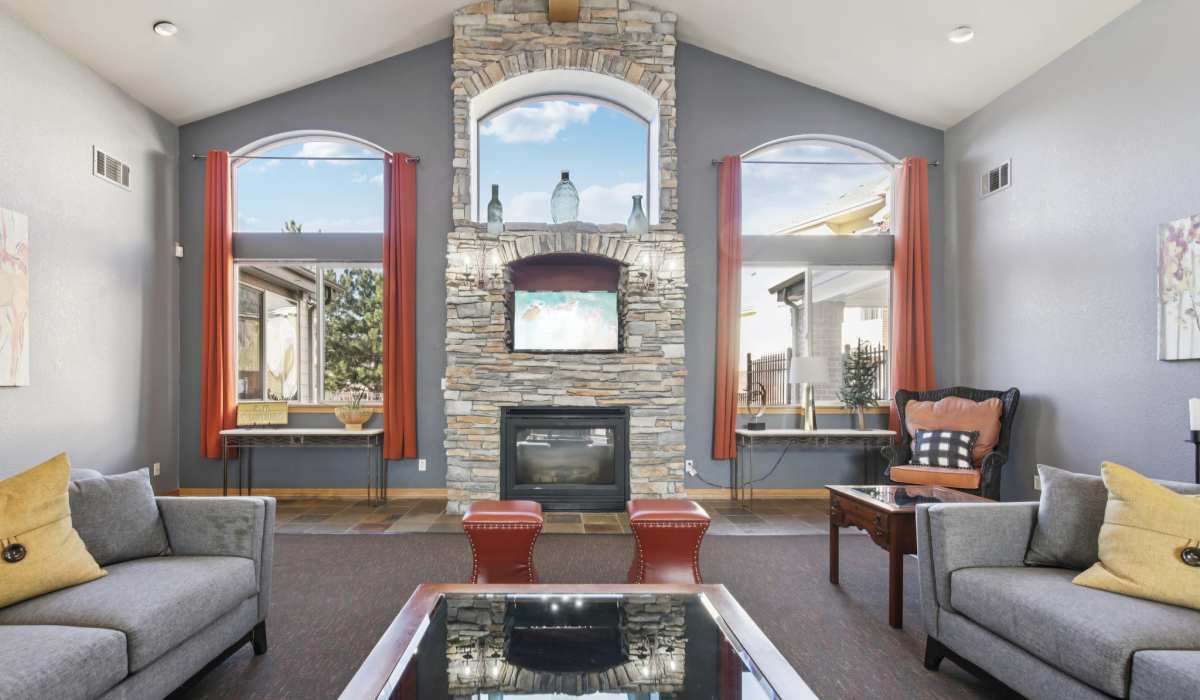 Community room at Creekstone Apartments in Greeley, Colorado