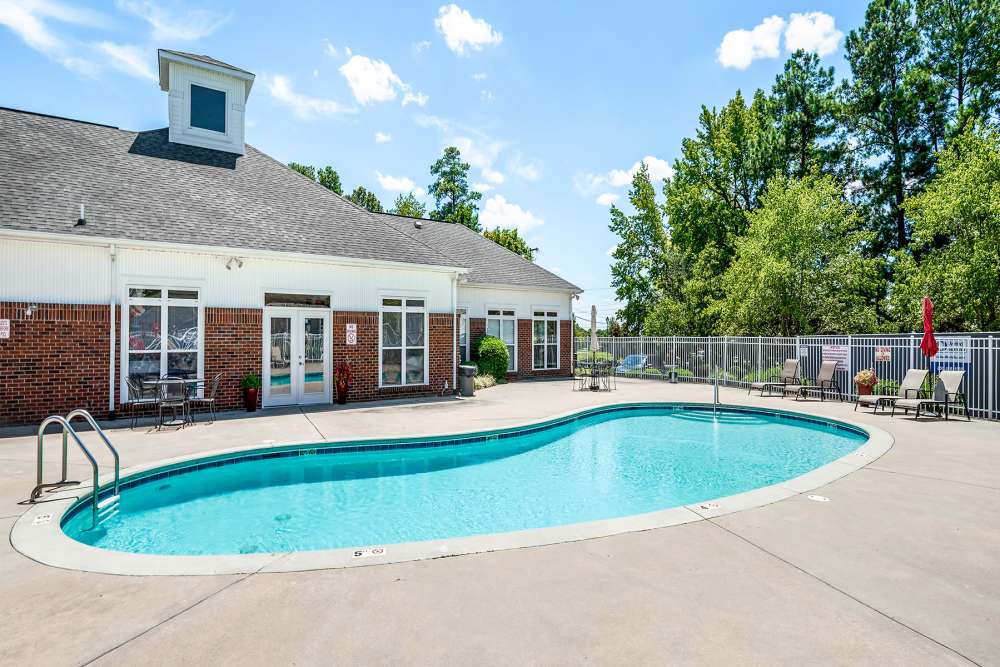 Resort-style swimming pool at Cloisters of Concord in Concord, North Carolina