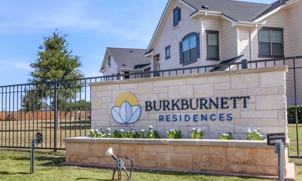 Property sign board at Burkburnett Residences in Burkburnett, Texas