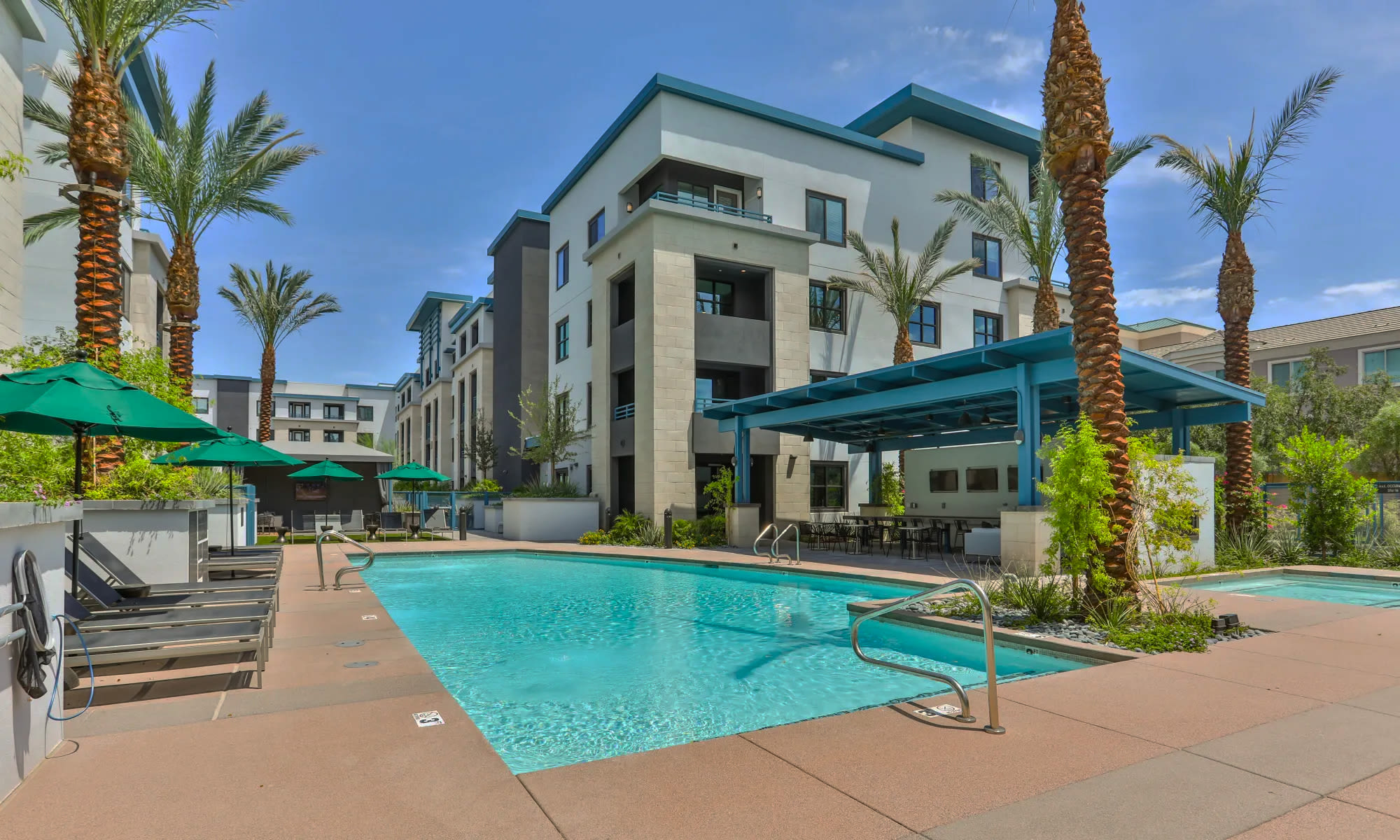 Resort-style swimming pool at Lakeside Drive Apartments in Tempe, Arizona