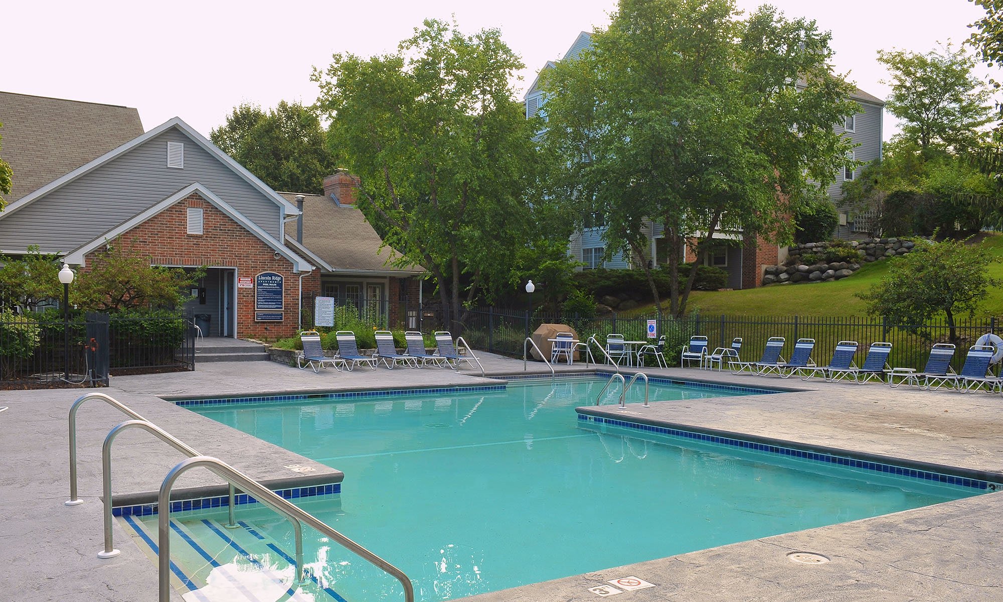 A swimming pool at a Blake Capital Corp community.