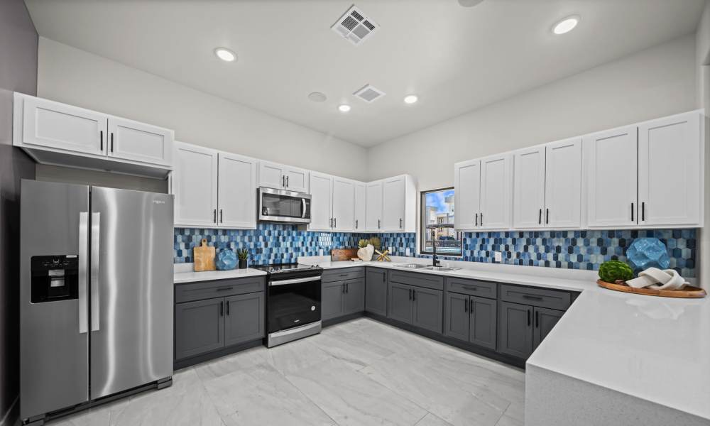 Community kitchen at Retreat at Eastlake in El Paso, Texas