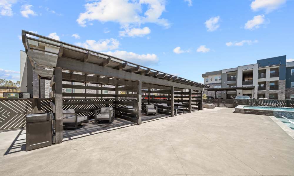 Community patio at Retreat at Eastlake in El Paso, Texas