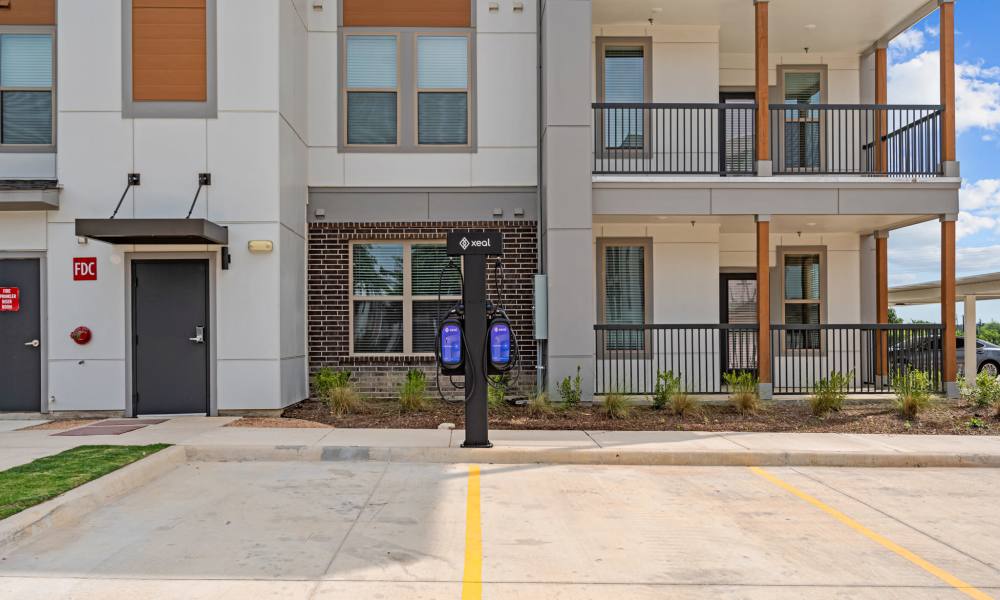 EV Charging station at Opal Point at Kyle in Kyle,Texas