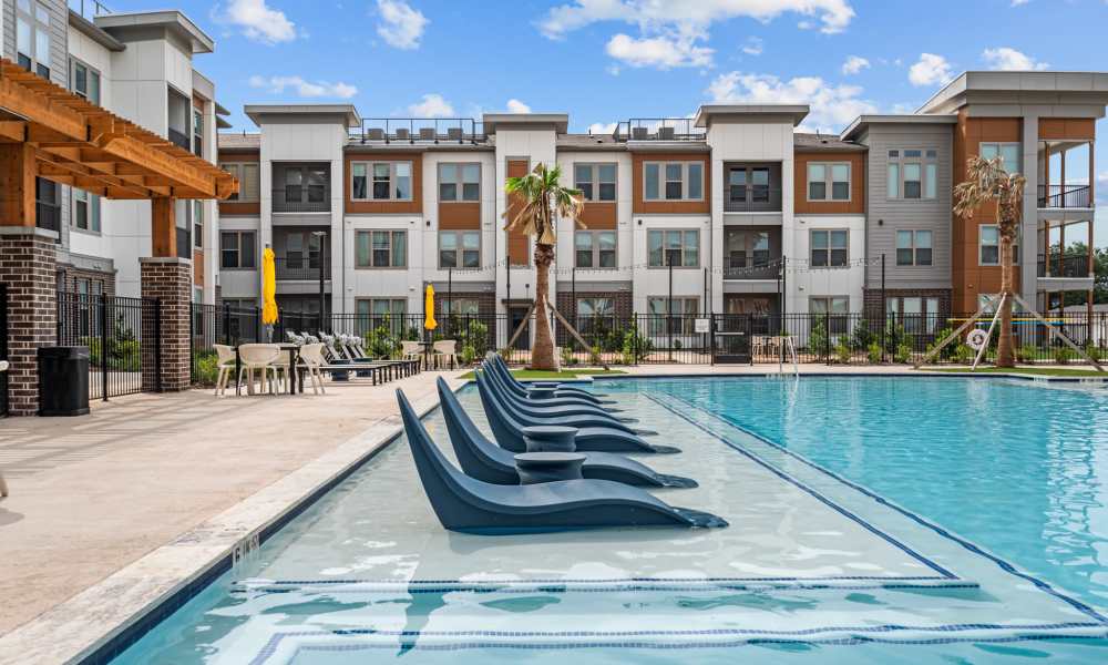 Community pool at Opal Point at Kyle in Kyle,Texas