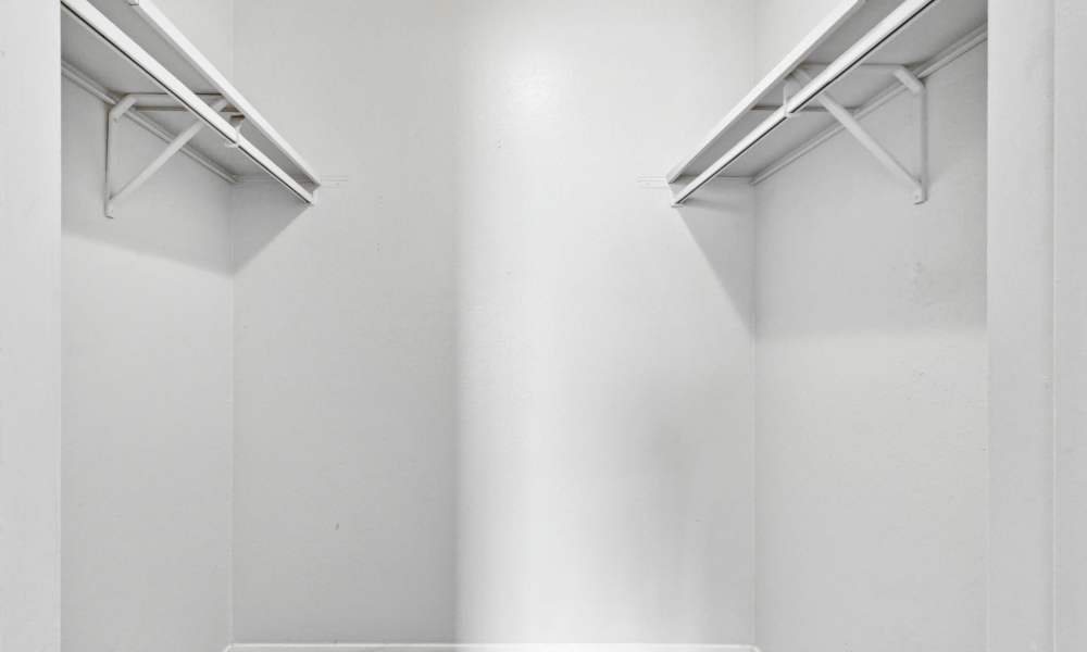 Walk-in closet at Arbors of Taylor in Taylor. TX